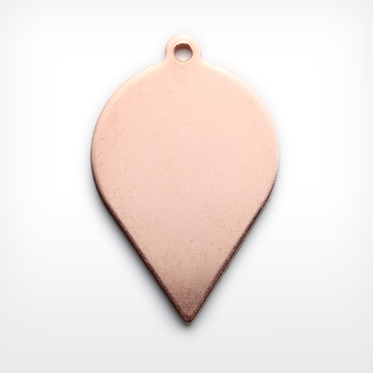 Copper Blank Leaf Drop Stamped Shape for Enamelling & Other Crafts