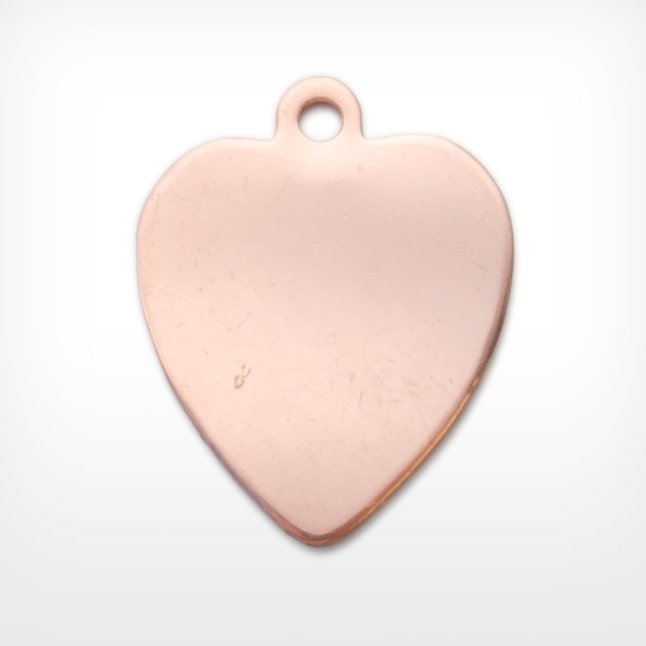 Copper Blank Heart Stamped Shape for Enamelling & Other Crafts