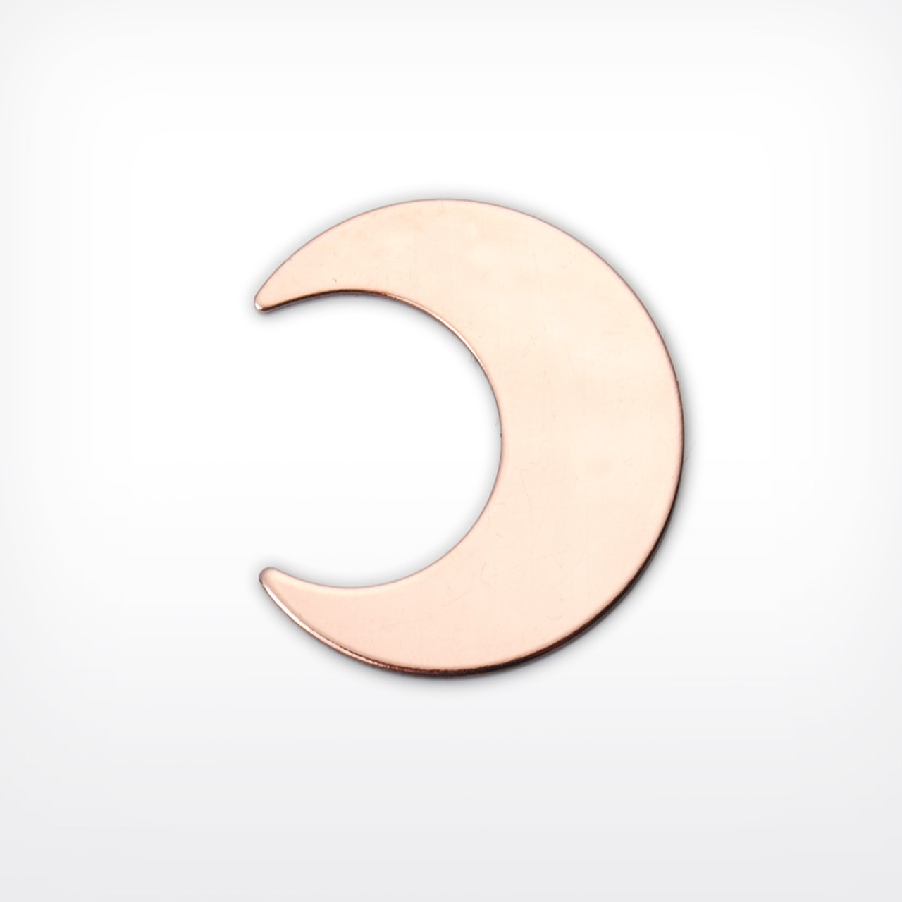 Copper Blank Crescent Stamped Shape for Enamelling & Other Crafts