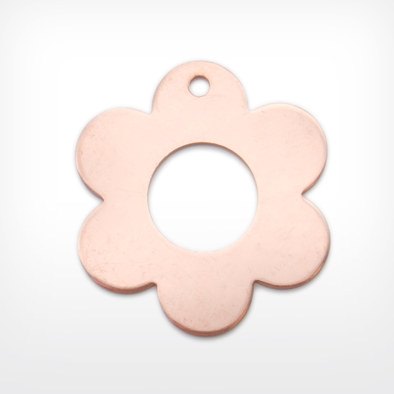 Copper Blank Daisy Stamped Shape for Enamelling & Other Crafts