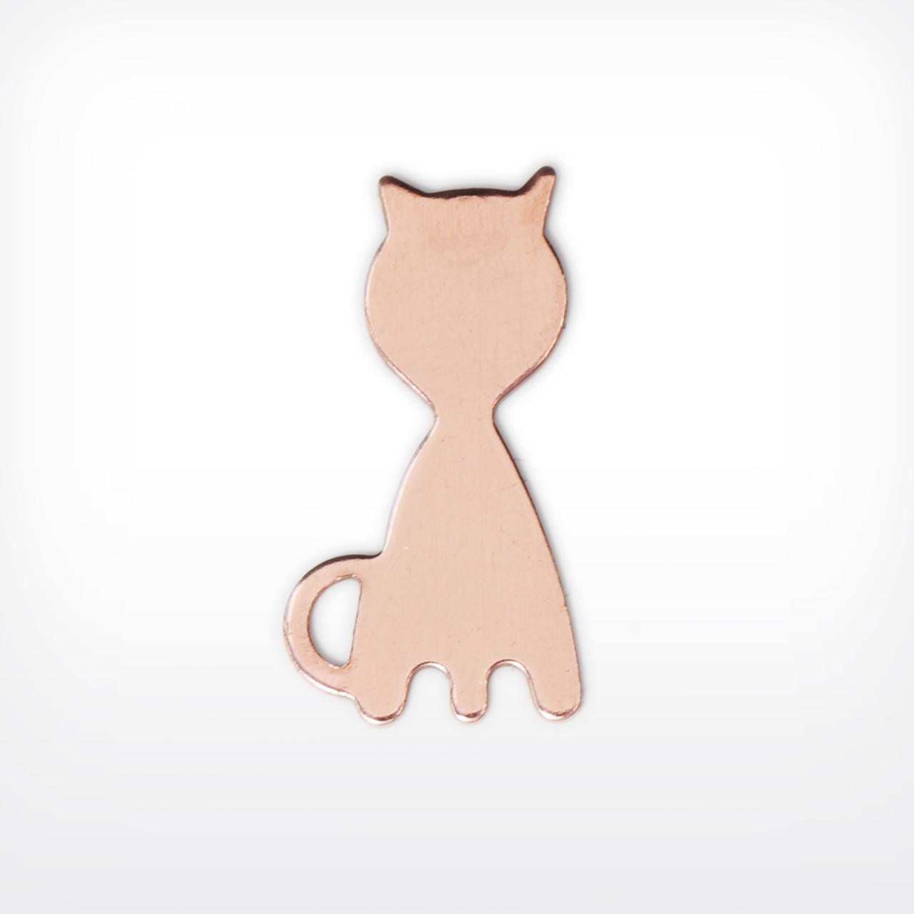 Copper Blank Cat Stamped Shape for Enamelling & Other Crafts