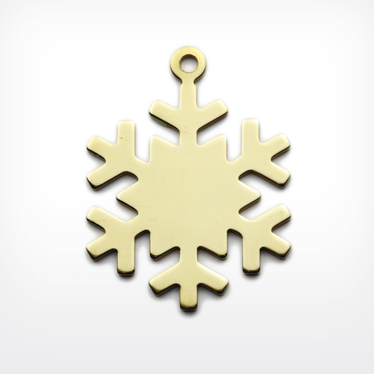 Brass Snowflake, with lug - Pack of 10 (442-BR)