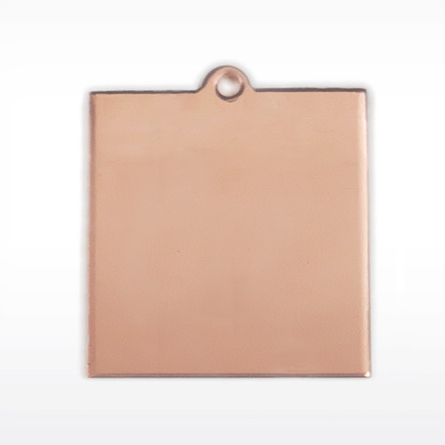 Copper Blank Square Stamped Shape for Enamelling & Other Crafts