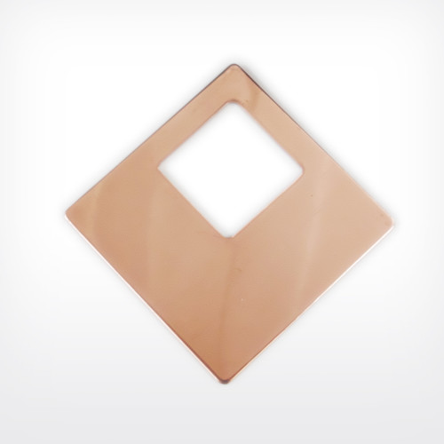 Copper Blank Square Stamped Shape for Enamelling & Other Crafts
