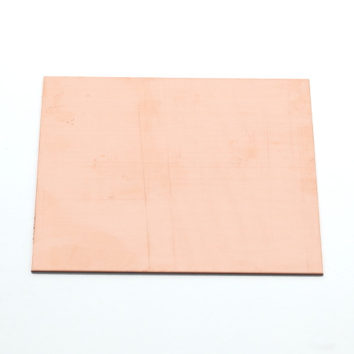 Square copper sheet for enamelling and other crafts