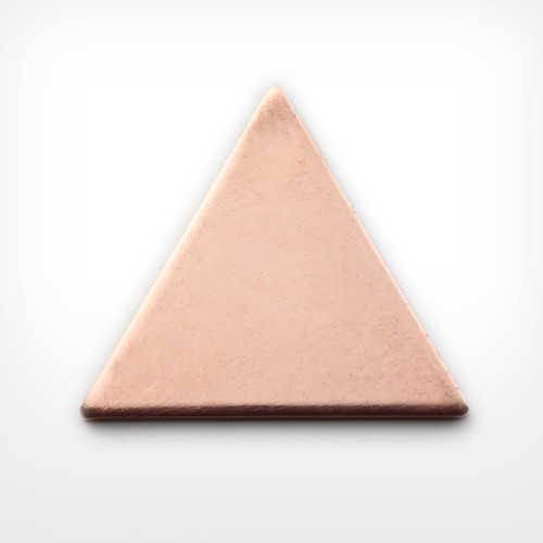 Copper Blank Triangle Stamped Shape for Enamelling & Other Crafts