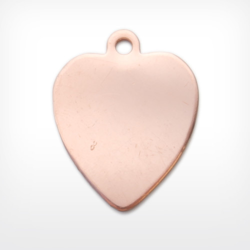Copper Blank Heart Stamped Shape for Enamelling & Other Crafts