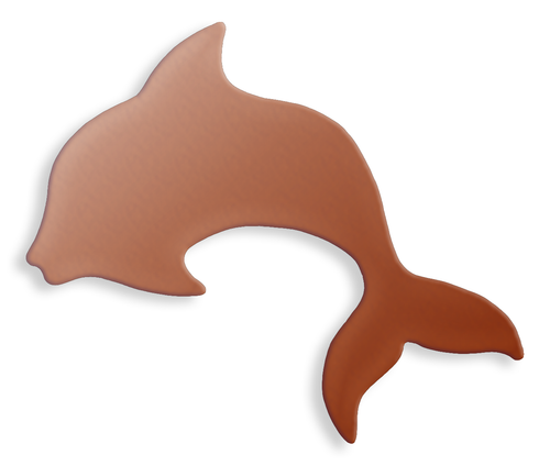 Copper Blank Dolphin Stamped Shape for Enamelling & Other Crafts