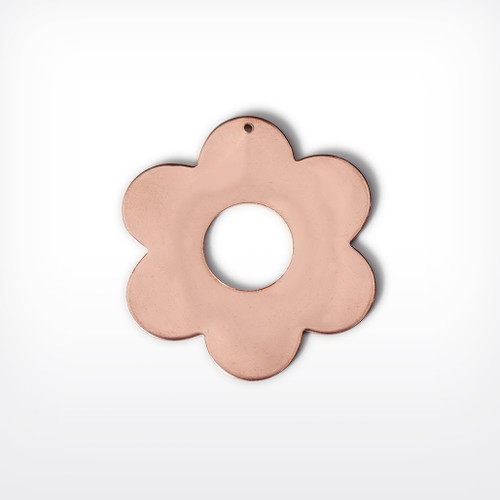 Copper Blank Daisy Stamped Shape for Enamelling & Other Crafts