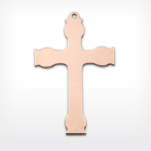Copper Blank Cross Stamped Shape for Enamelling & Other Crafts