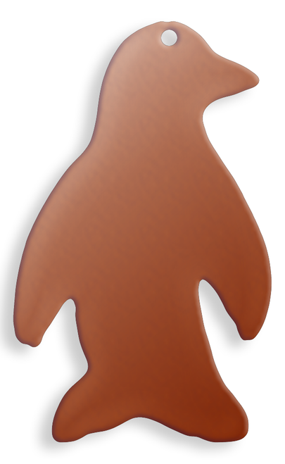 Copper Blank Penguin Stamped Shape for Enamelling & Other Crafts