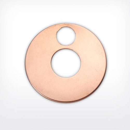 Copper Blank Disc Stamped Shape for Enamelling & Other Crafts