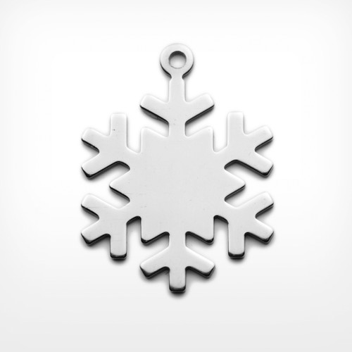 Aluminium Snowflake, with lug - Pack of 10 (442-AL)