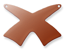 Double Pierced Copper Swords,  crossed - Pack of 10 (889-CU) - SALE PRICE: 50% OFF