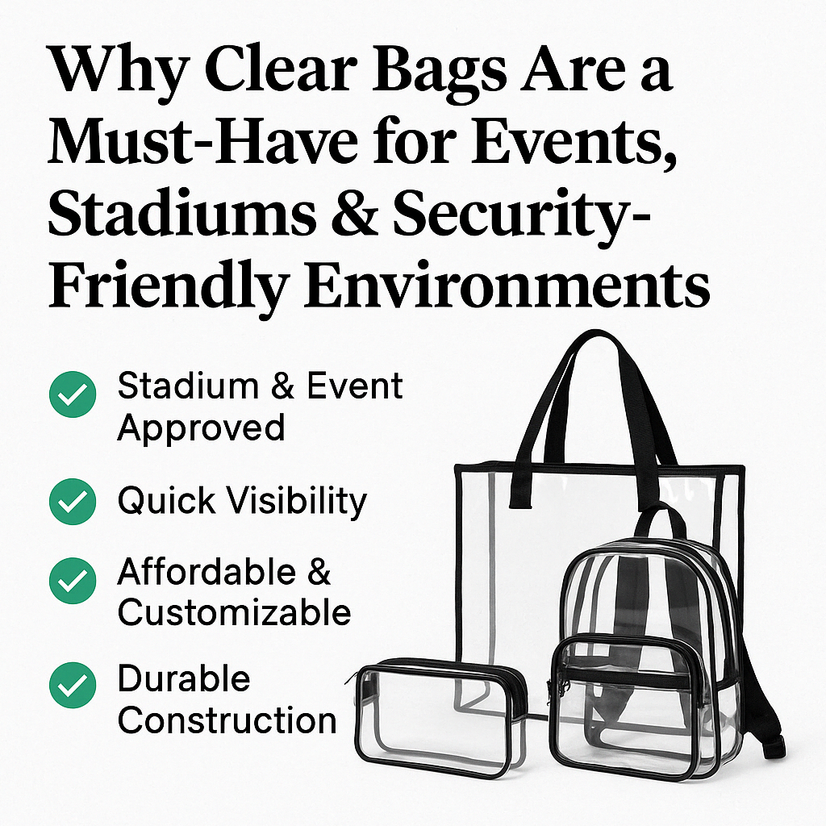 Why Clear Bags Are a Must-Have for Events, Stadiums & Security-Friendly Environments