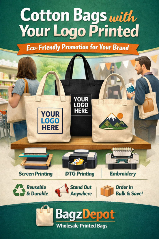 Cotton Bags With Your Logo Printed: The Smart, Eco-Friendly Way to Promote Your Brand