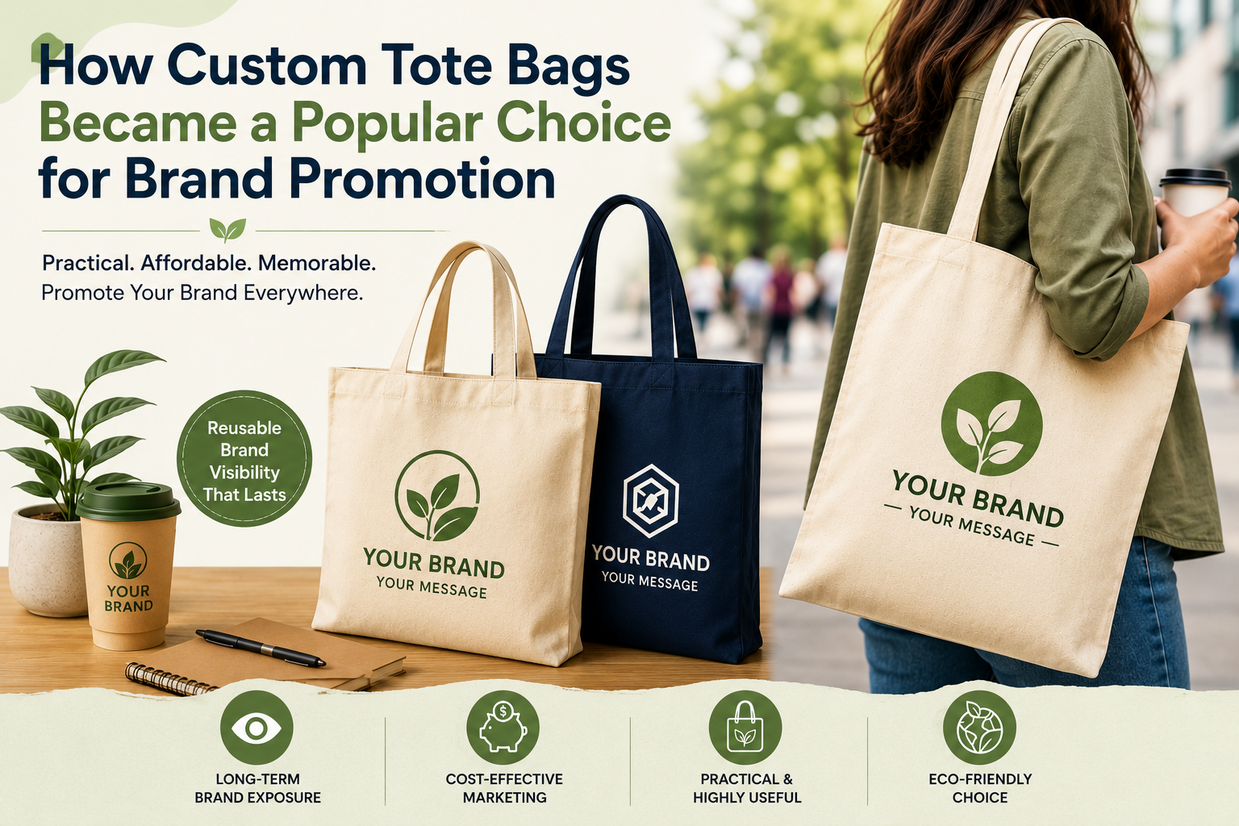 How Custom Tote Bags Became a Popular Choice for Brand Promotion