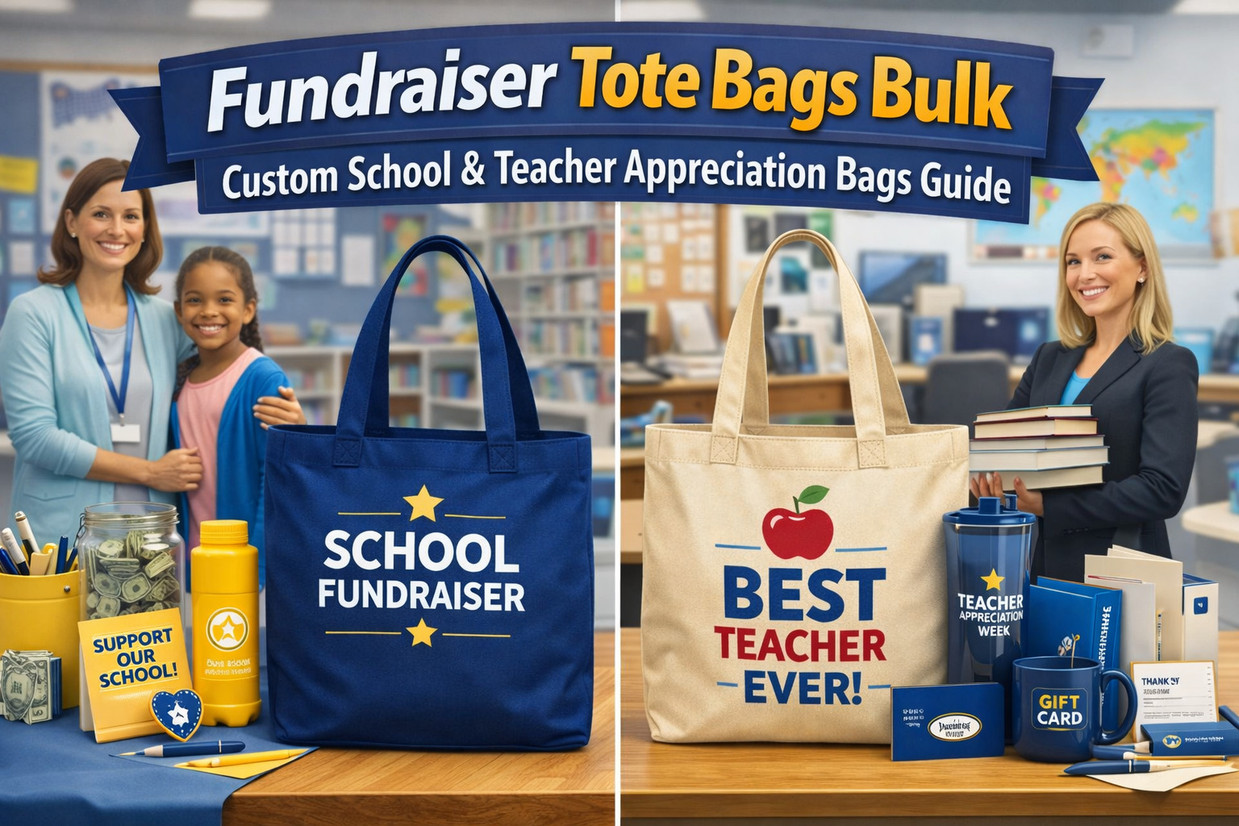 Fundraiser Tote Bags Bulk: Custom School & Teacher Appreciation Bags Guide