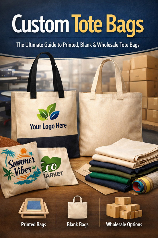Custom Tote Bags: The Ultimate Guide to Printed, Blank & Wholesale Tote Bags for Every Need
