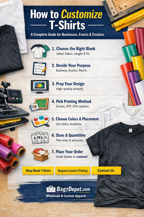 How to Customize T-Shirts: A Complete Guide for Businesses, Events & Creators