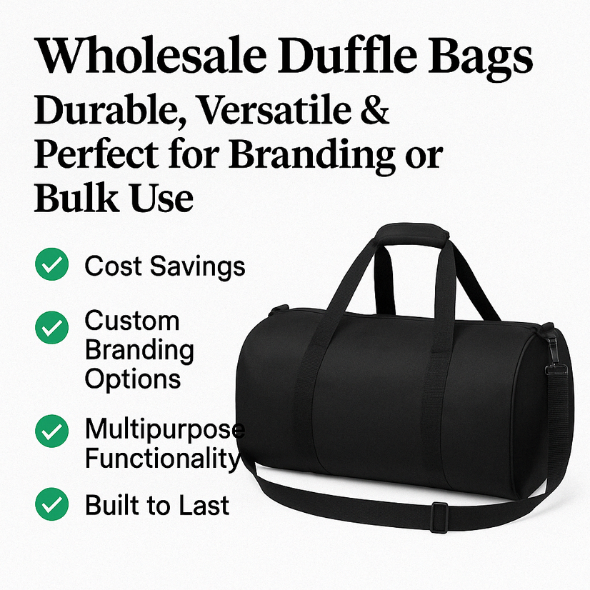 Wholesale Duffle Bags: Durable, Versatile & Perfect for Branding or Bulk Use