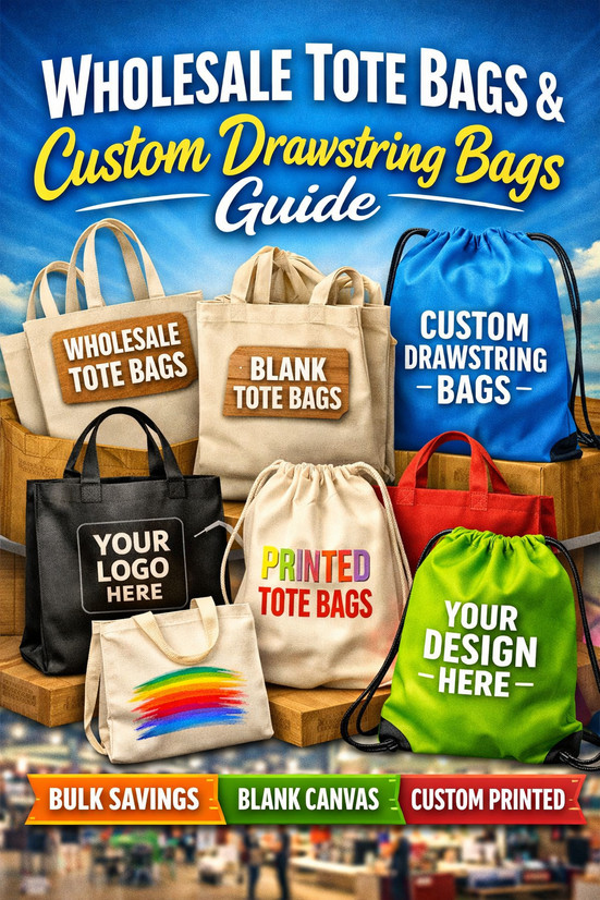 Why Businesses Are Choosing Wholesale Tote Bags, Custom Tote Bags, and Custom Drawstring Bags in 2026