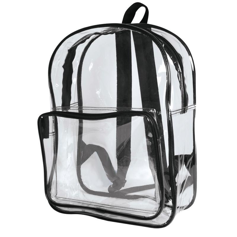 Wholesale Large Clear Vinyl Backpacks in Bulk - Main Image