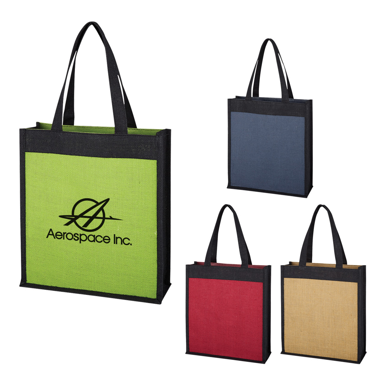 Amazon.com: DISCOUNT PROMOS Custom Laminated Tote Bags Set of 10,  Personalized Bulk Pack - Great for Shopping, Beach & More - Black: Home &  Kitchen