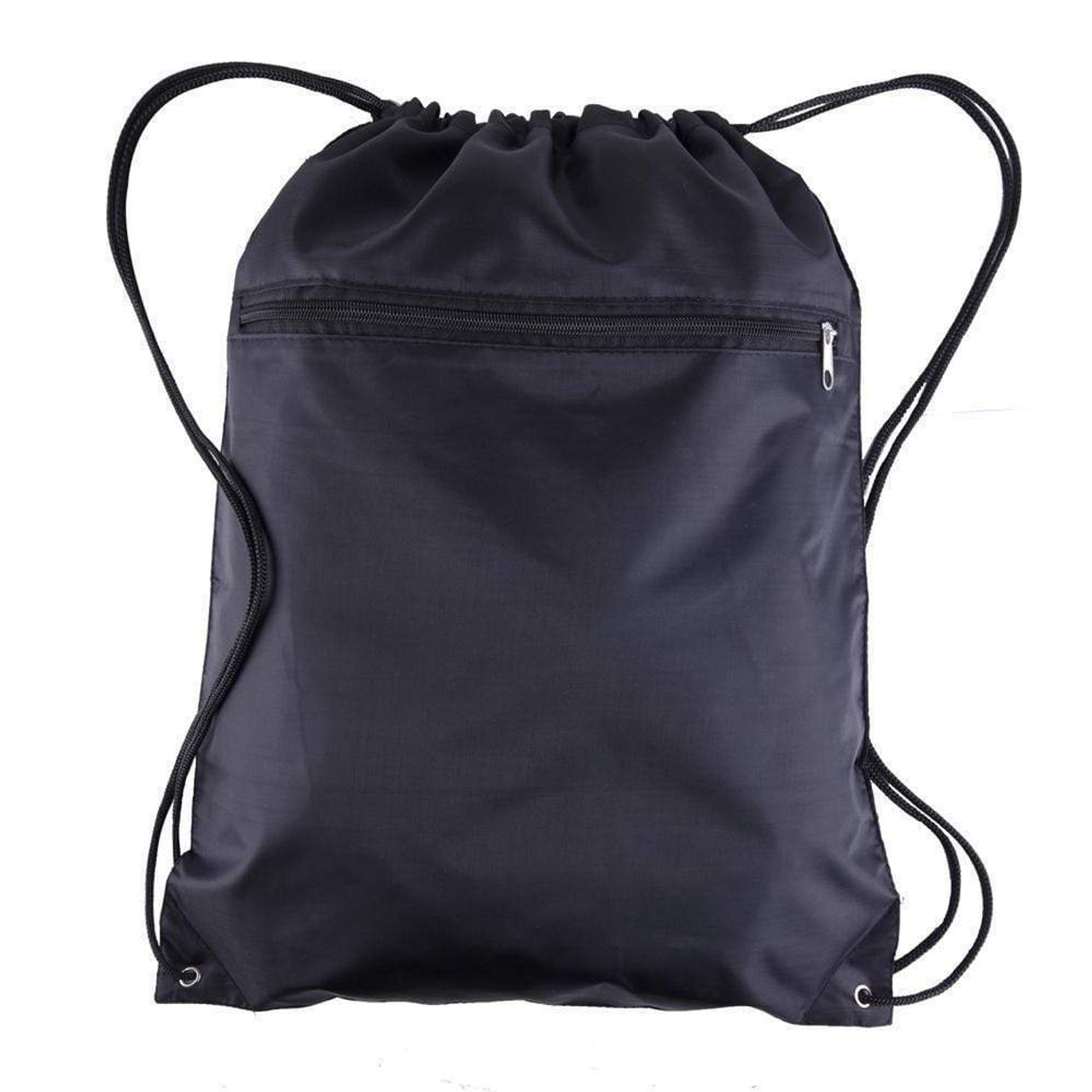 Black ELITE Drawstring Backpack