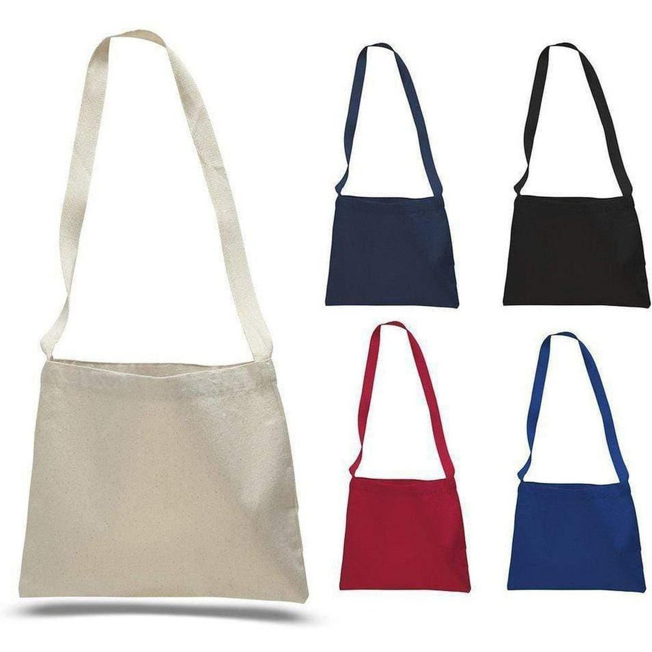 Messenger Canvas Tote w/ Shoulder Strap 14W X 12H