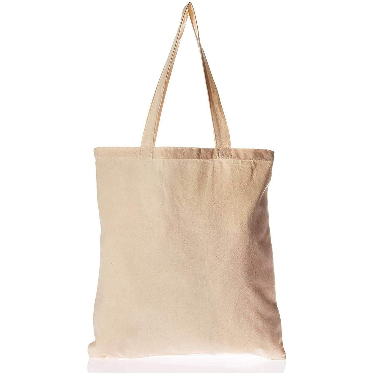 Cotton Canvas Reusable Tote Bags Wholesale - Main Image