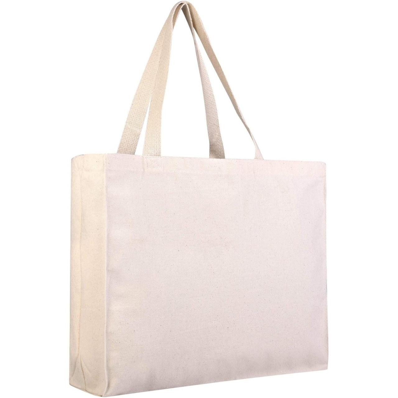Wholesale Canvas Tote Bags, Horizontal Tote Bag with Gusset Wholesale Canvas Tote Bags, Horizontal Tote Bag with Gusset
