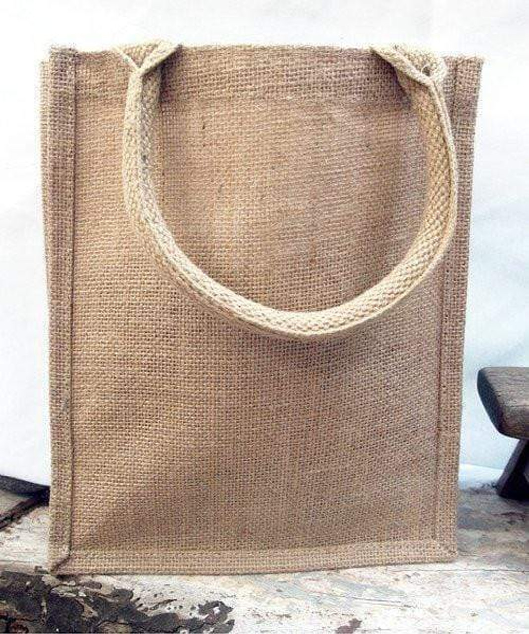 4 x 6 Small Burlap Bags With Drawstring - 100% Natural Jute