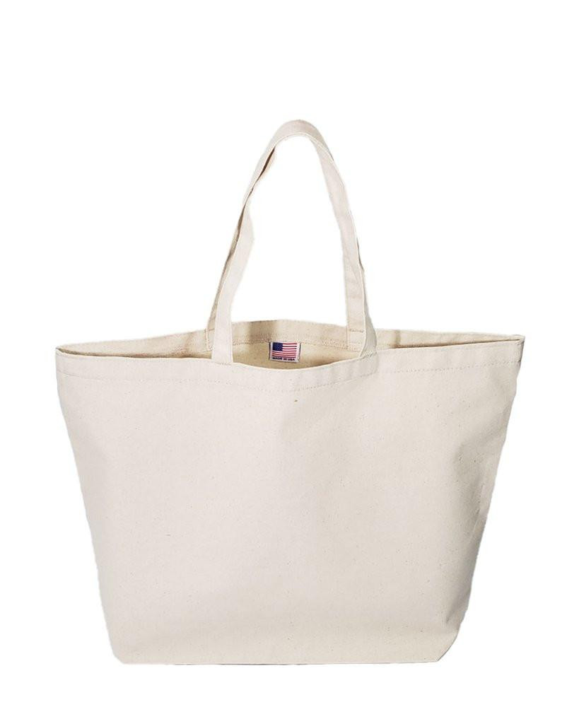 Wholesale Large Made in USA Canvas Tote Bags in Bulk