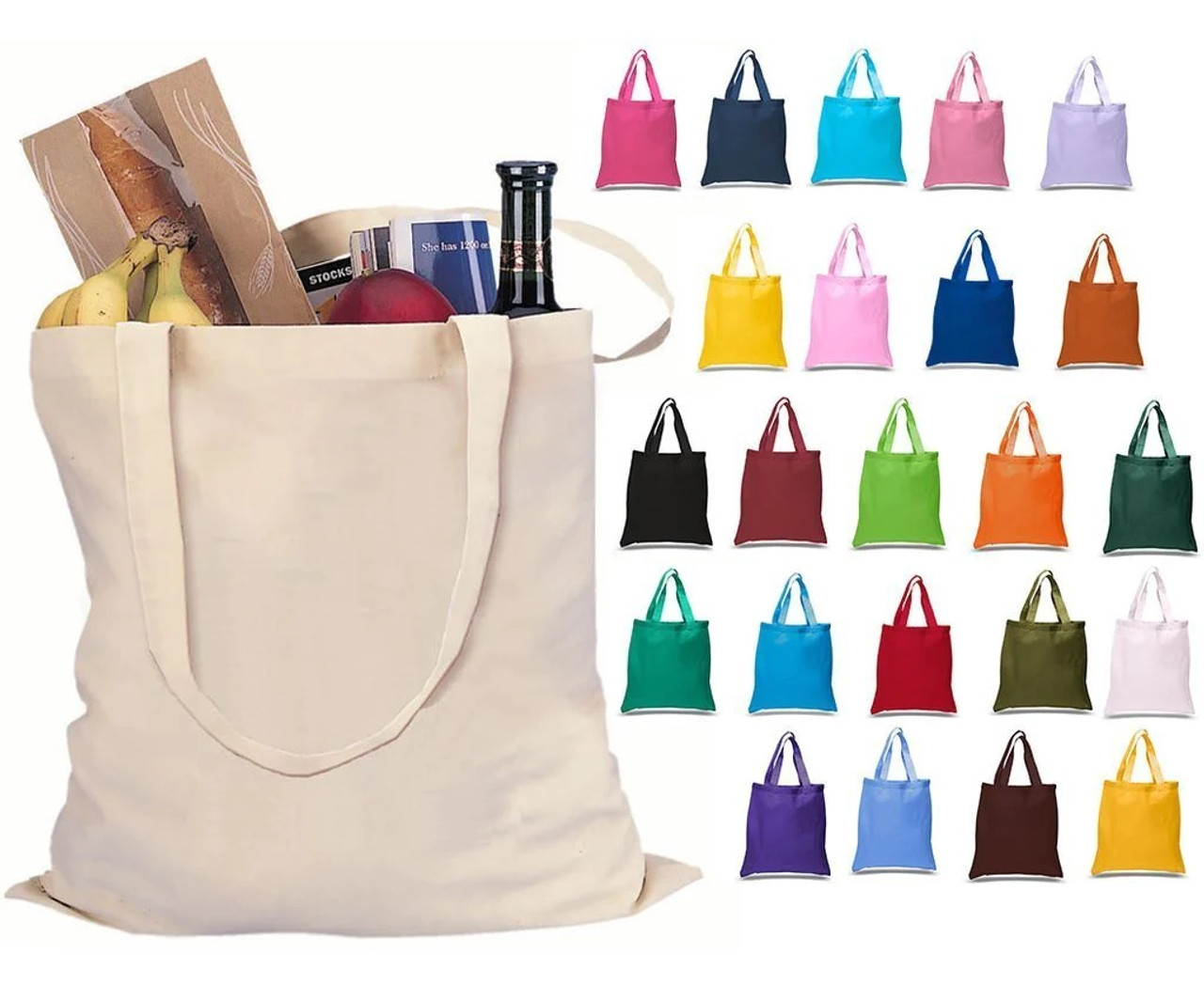 Enza® 60079 Cotton Canvas Tote Bag - Wholesale Apparel and Supplies