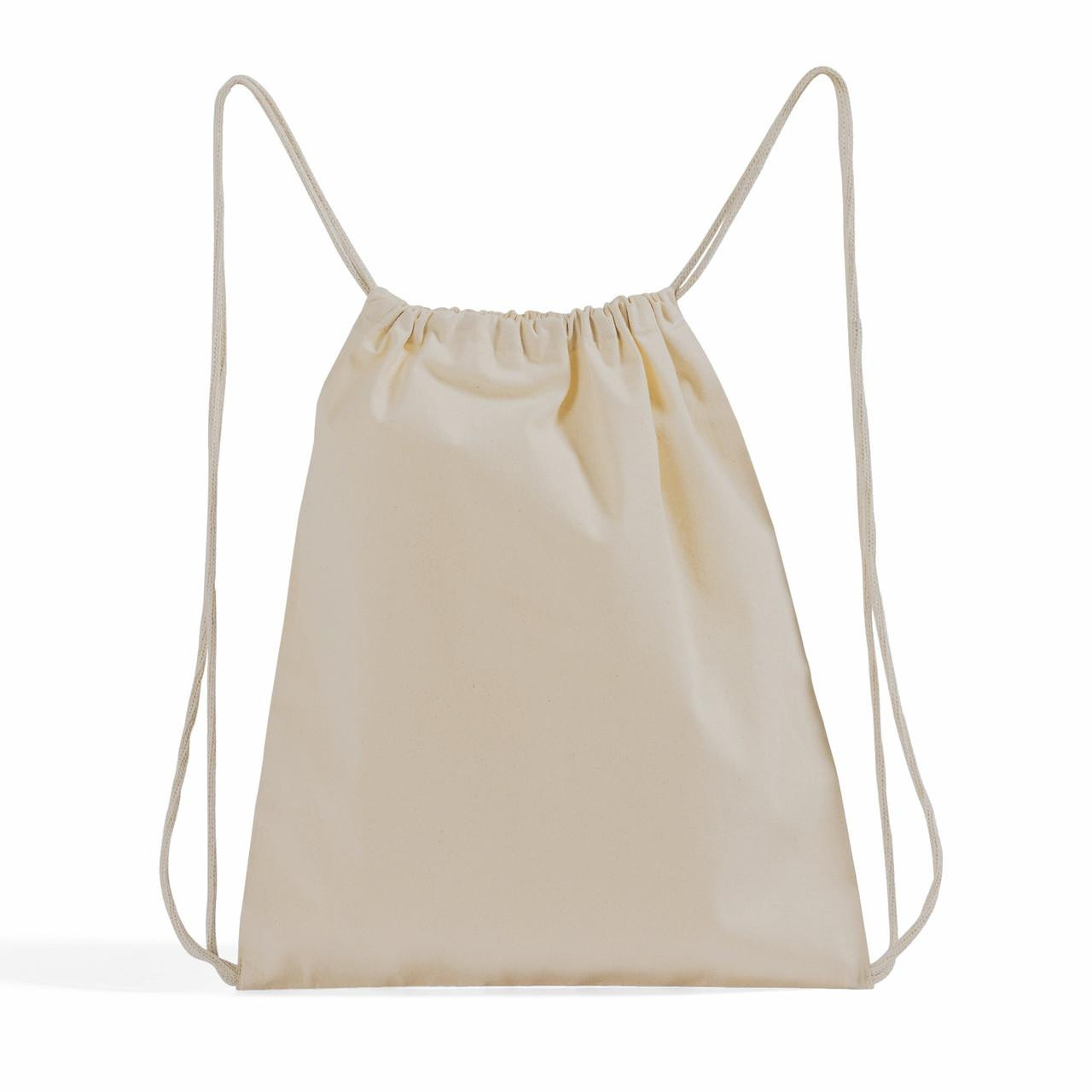 Wholesale Cotton Canvas Drawstring Backpacks Eco-Friendly