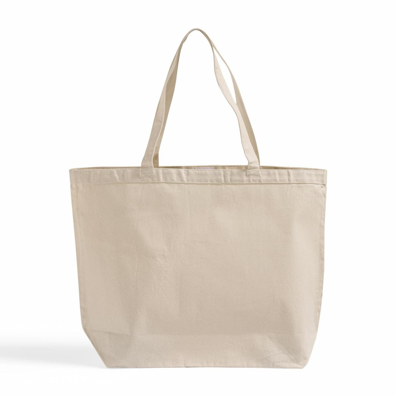 Wholesale Hook Loop Closure Jumbo Canvas Tote Bags Bulk Cotton