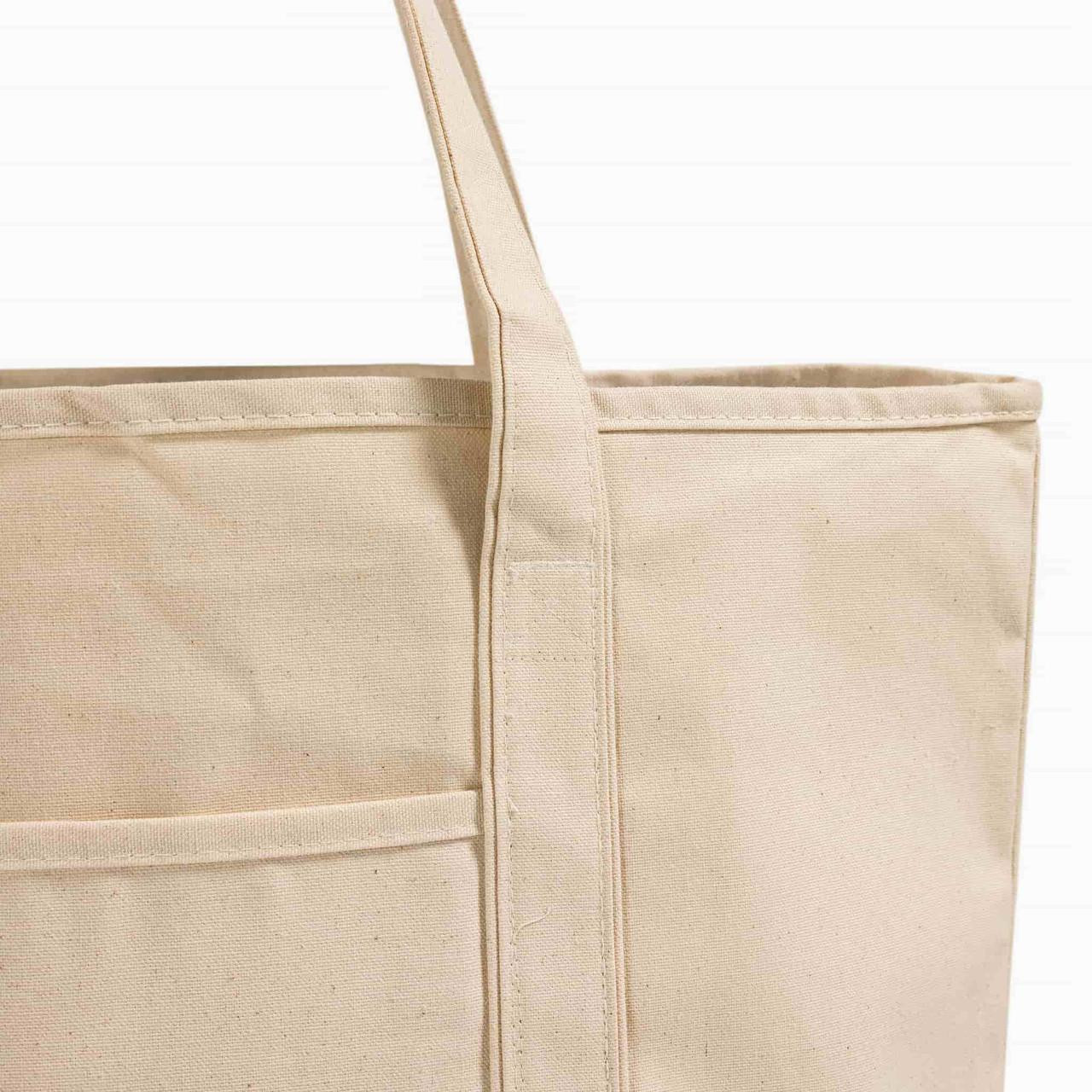 Wholesale Large Deluxe Canvas Tote Bags | Bulk 100% Cotton Canvas