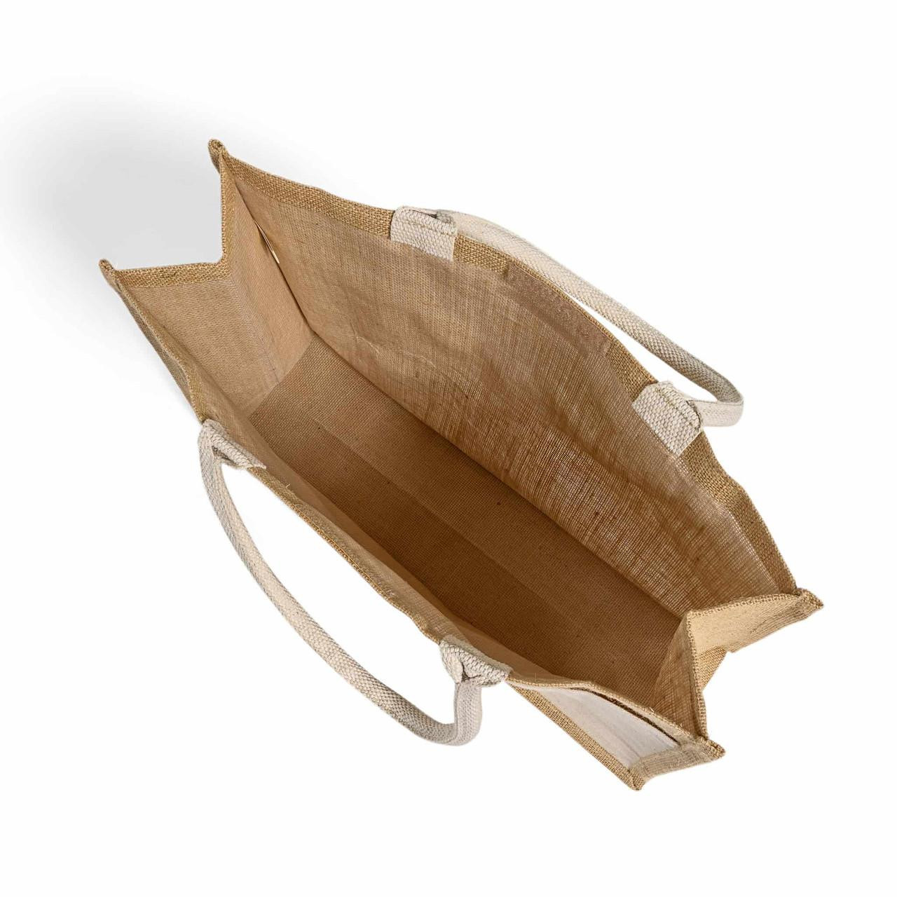 Wholesale Jute Leather Bags Wholesale Large Jute Burlap Tote