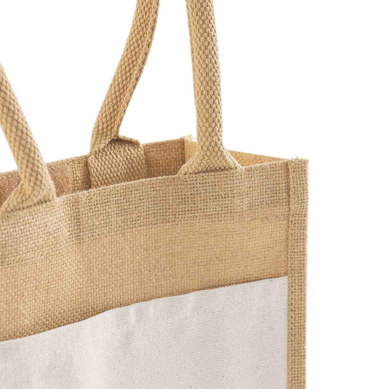 Small Jute Canvas Tote Bags – 100% Burlap, Eco-Friendly & Customizable