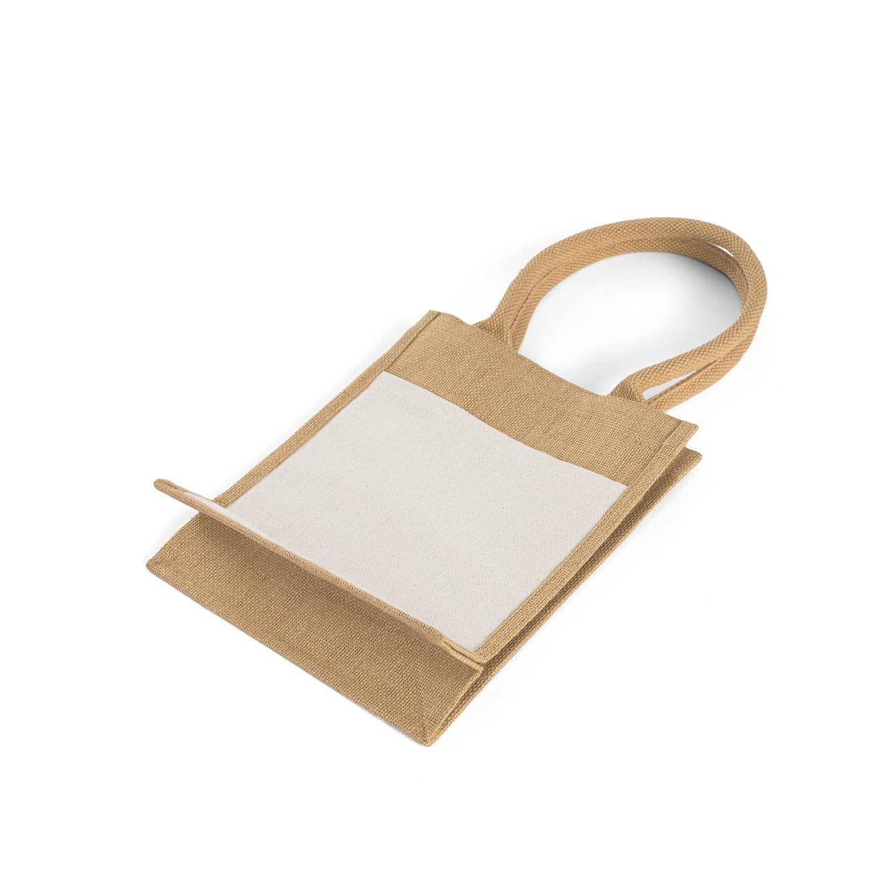 Small Jute Canvas Tote Bags – 100% Burlap, Eco-Friendly & Customizable
