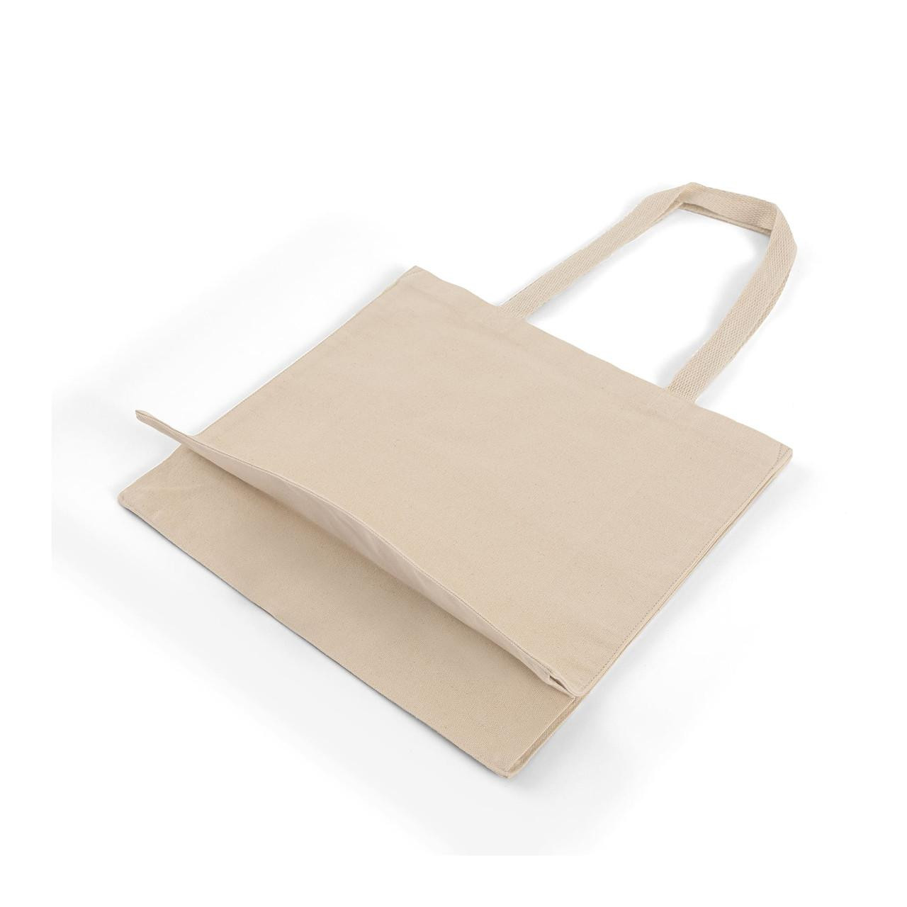 Large Square Canvas Tote Bag - Durable 100% Cotton Canvas