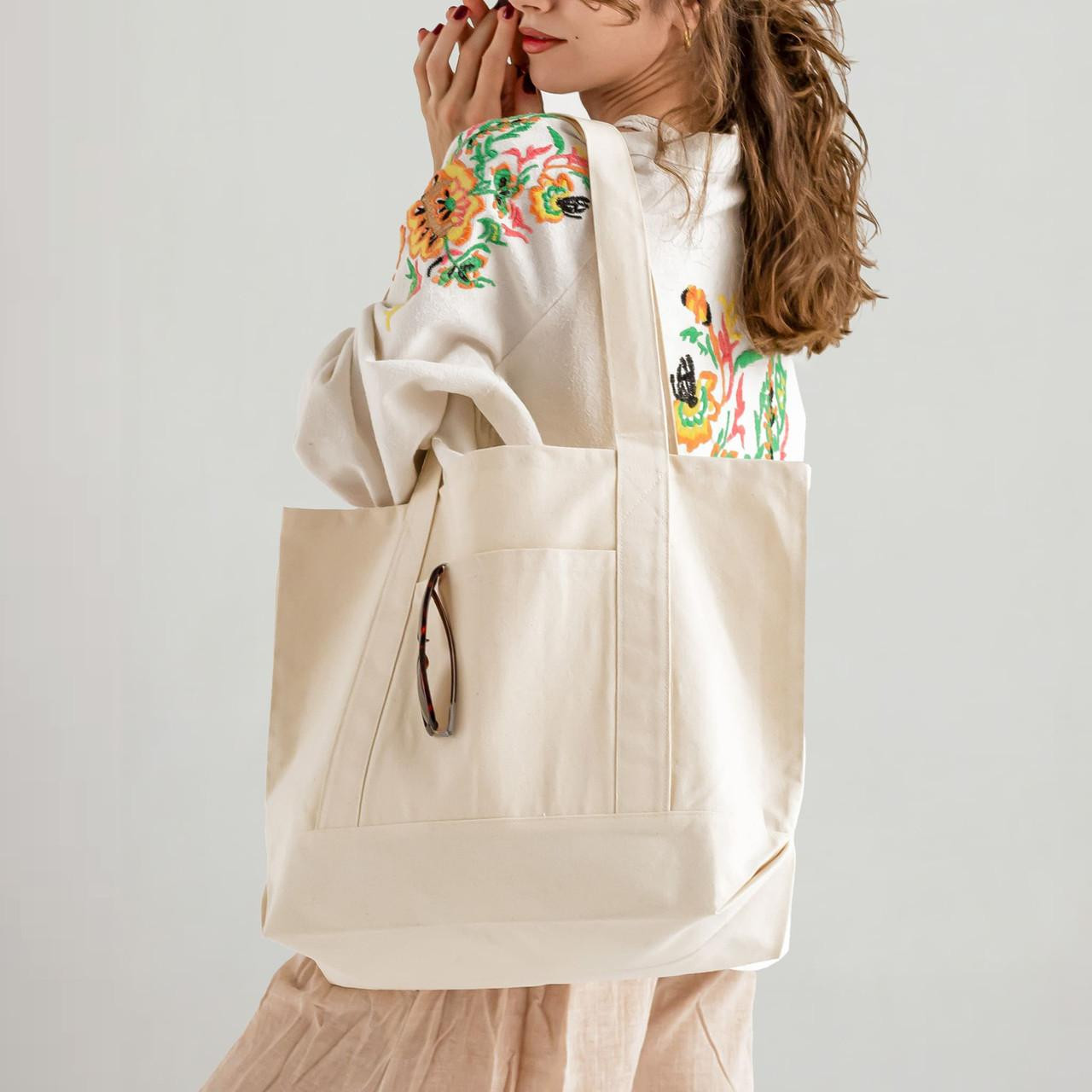Large Canvas Tote Bags Wholesale | Durable & Customizable in Bulk