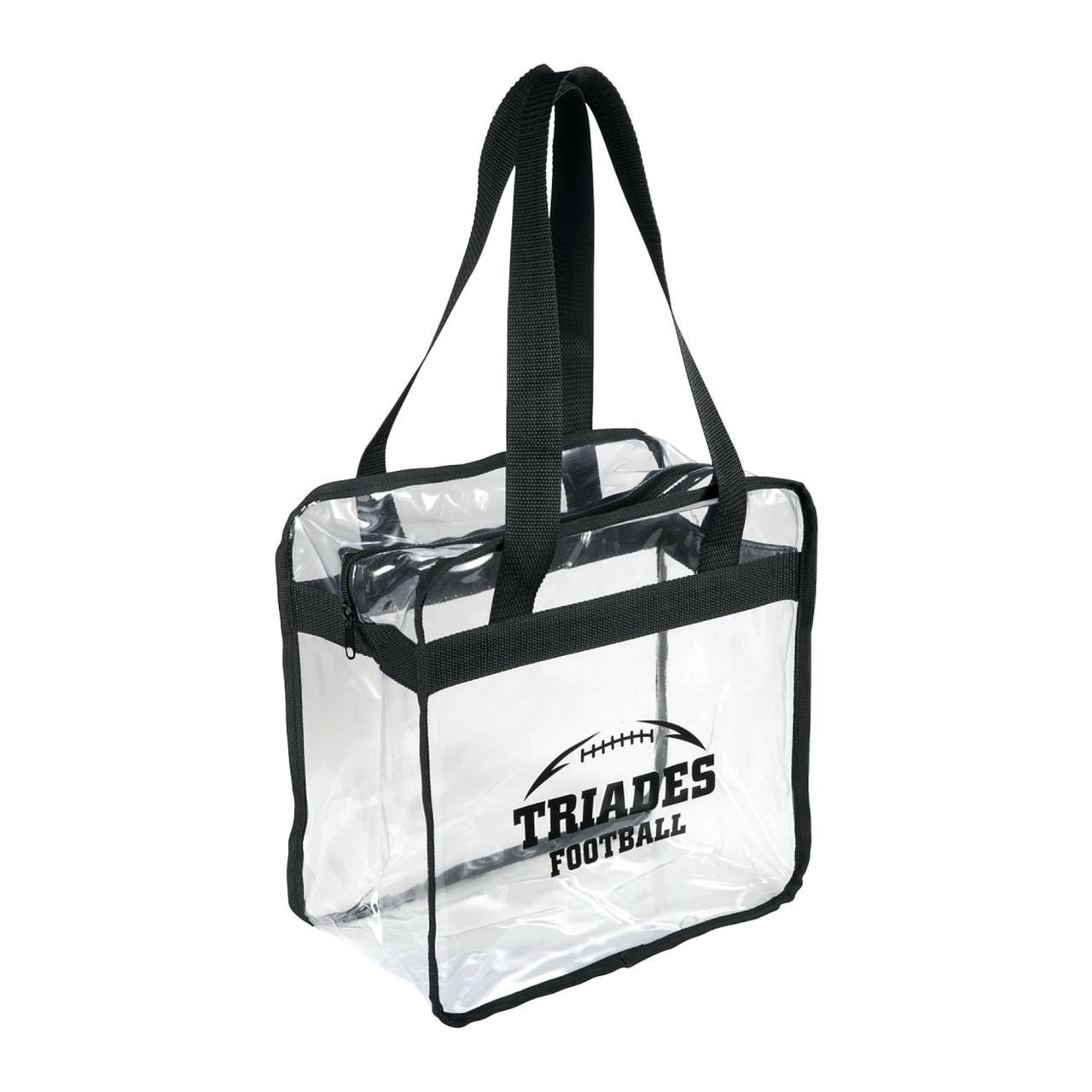 Wholesale Game Day Clear Zippered Safety Tote Bags | Stadium