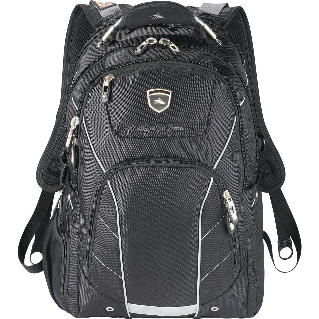 17 laptop computer backpack NASA Meatball 17" with USB Port This bag features a TSA Printed Rainier TSA 17" Computer