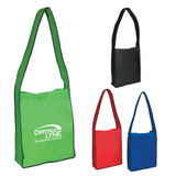BagzDPT Non-Woven Messenger Tote Bag With Hook and Loop Closure 