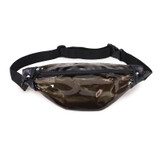 BagzDepot Wholesale Transparent Black Fanny Packs - HP1104-TB 