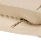 BagzDepot Zipper Canvas Tote Bags Wholesale with Front Pocket - Large 