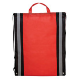 BagzDPT Non-Woven Backpack with Reflective Safety Strips, Cinch Cord Closure and Non-Woven Handles 