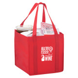 BagzDepot Wholesale Carry Out Tote Bags with Poly Board Insert 10" x 10" x 10" 